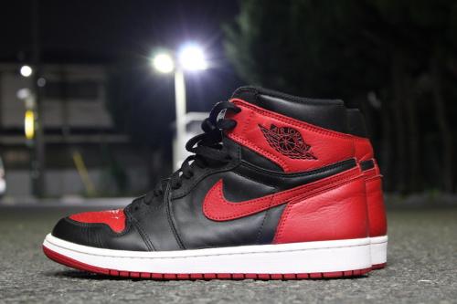 美品 Nike Jordan1 Retro High OG Bred 2016