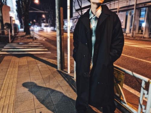 ザノースフェイス パープルレーベルの65/35クロスステンカラーコート