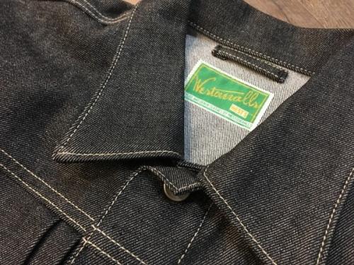 ウエストオーバーオールズのデニムトラッカージャケット