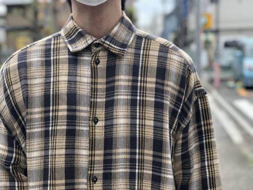 ポータークラシックのフランネルロングシャツ