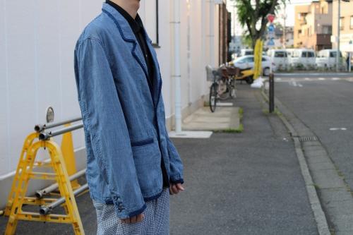 ポータークラシックのINDIGO STRIPE JACKET