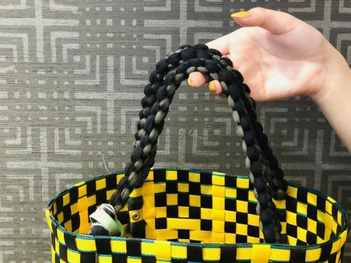 フラワーカフェバスケットバックのレディース