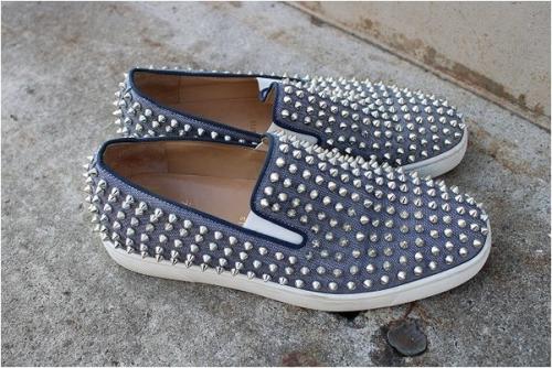 スパイクデニムジャケットのメンズ