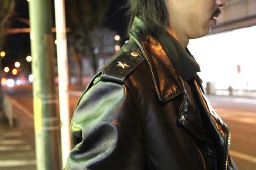 ホースレザーワンスターライダースのメンズ