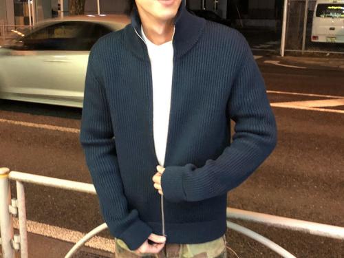 09AW　ここのえタグ　ドライバーズニットのメンズ