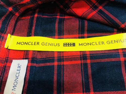 ワッペンチェックシャツのメンズ