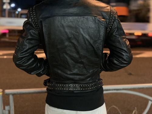 ヴェルサーチのダブルライダースジャケット