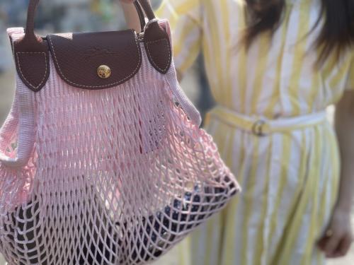 ロンシャン × フィルトのネットバッグ