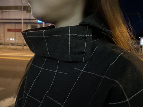 ヤントルのハイネックチェックワンピース