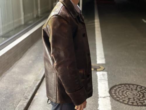 エアロレザーのチームスターレザージャケット