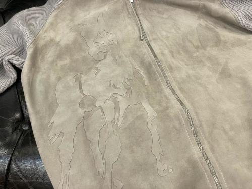 ゴートレザー切替ニットパーカーのトレファクスタイル調布国領店