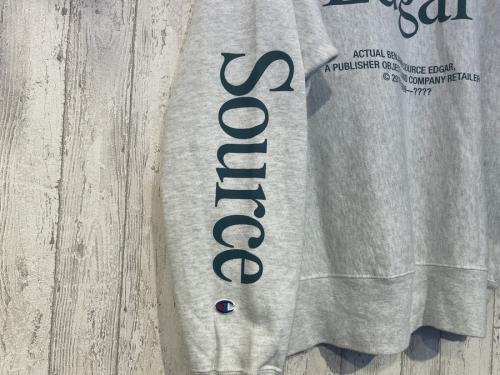 チャンピオン×アクチュアルソース×ベンジャミンエドガーのリバースウィーブスウェット