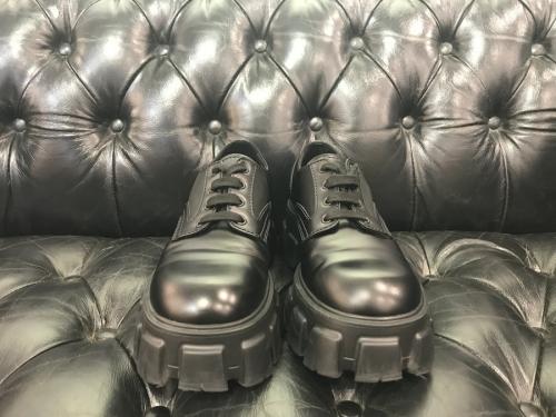 モノリス ブラッシュドレザーxナイロン レースアップシューズのトレファクスタイル調布国領店