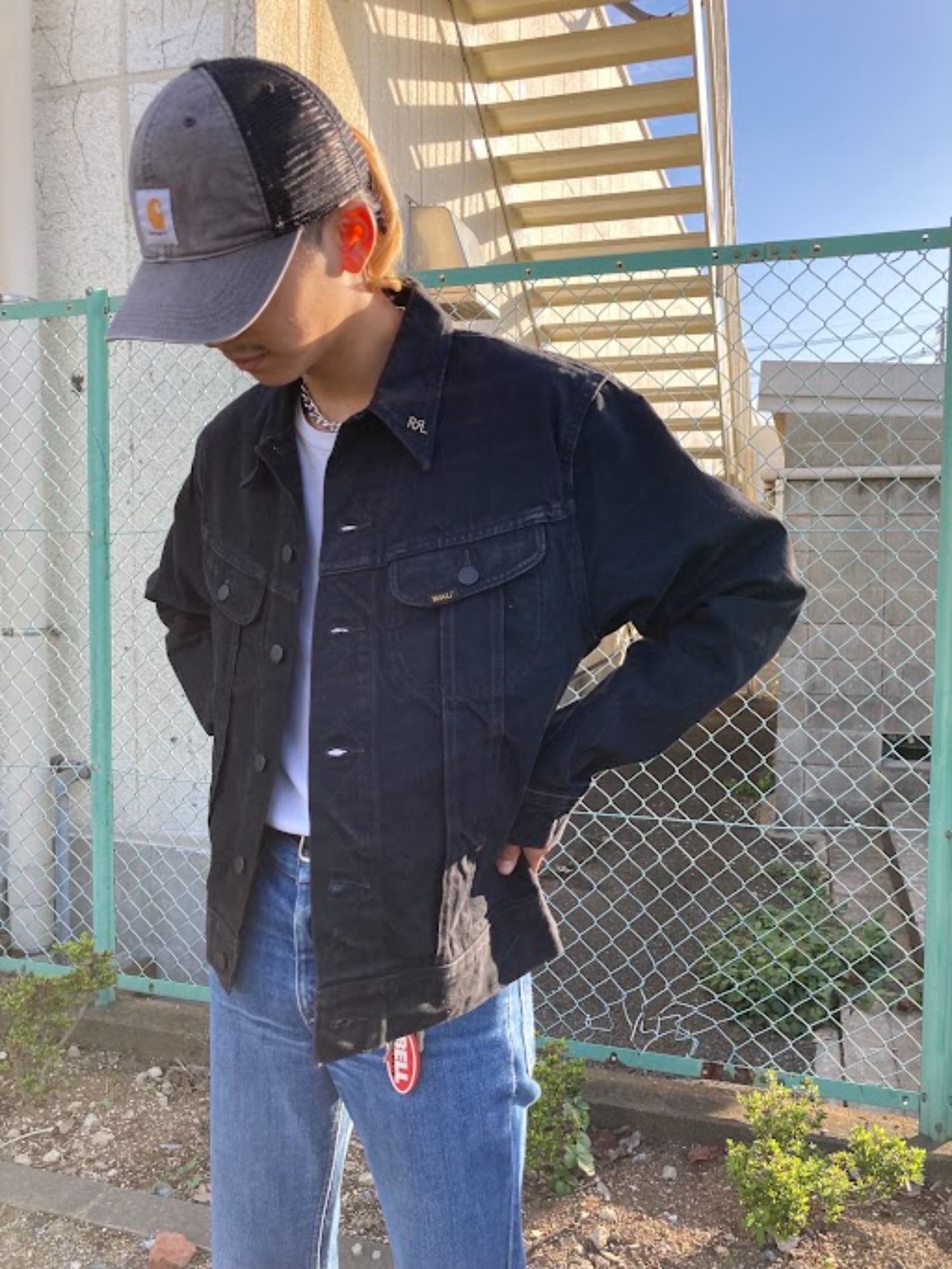 vintage polo bell hat denim - ハット
