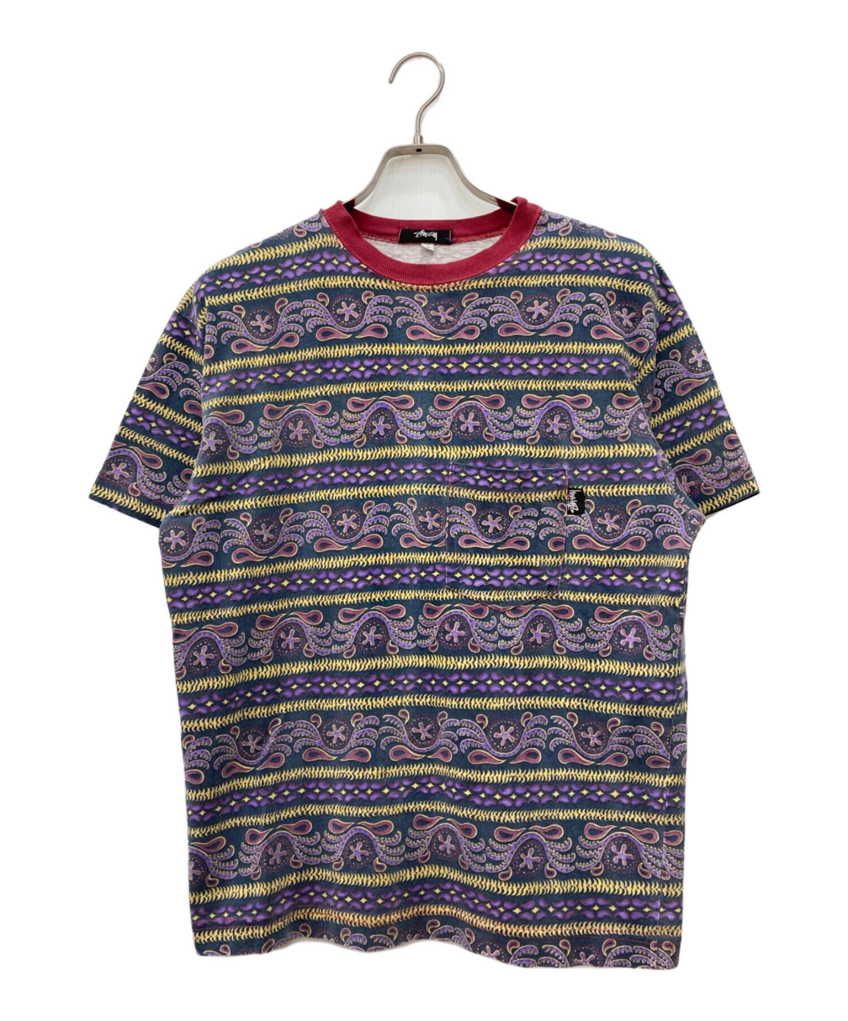 stussy / ステューシー】All-Over Pattern Pocket Tee | 希少なUSA製 stussy / ステューシー】All-Over Pattern Pocket Tee | 希少なUSA製