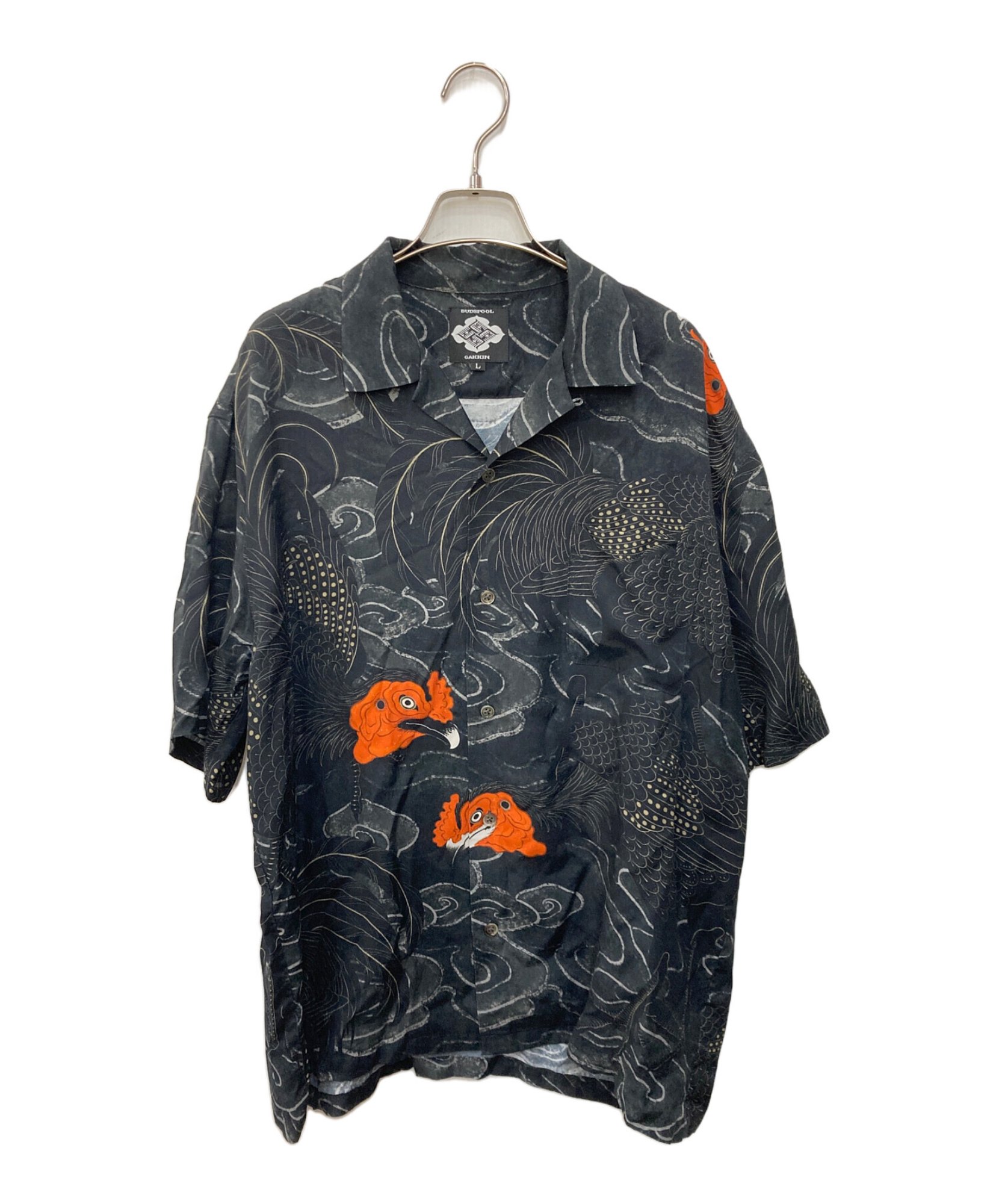 BUDS POOL × Gakkin / バッズプール×ガッキン】渦軍鶏 HAWAIIANSHIRT 