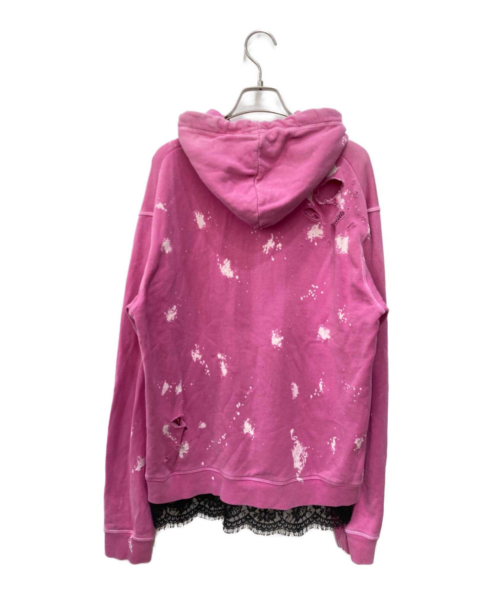 DSQUARED2 / ディースクエアード】Sweater Pink Logo Print Cotton