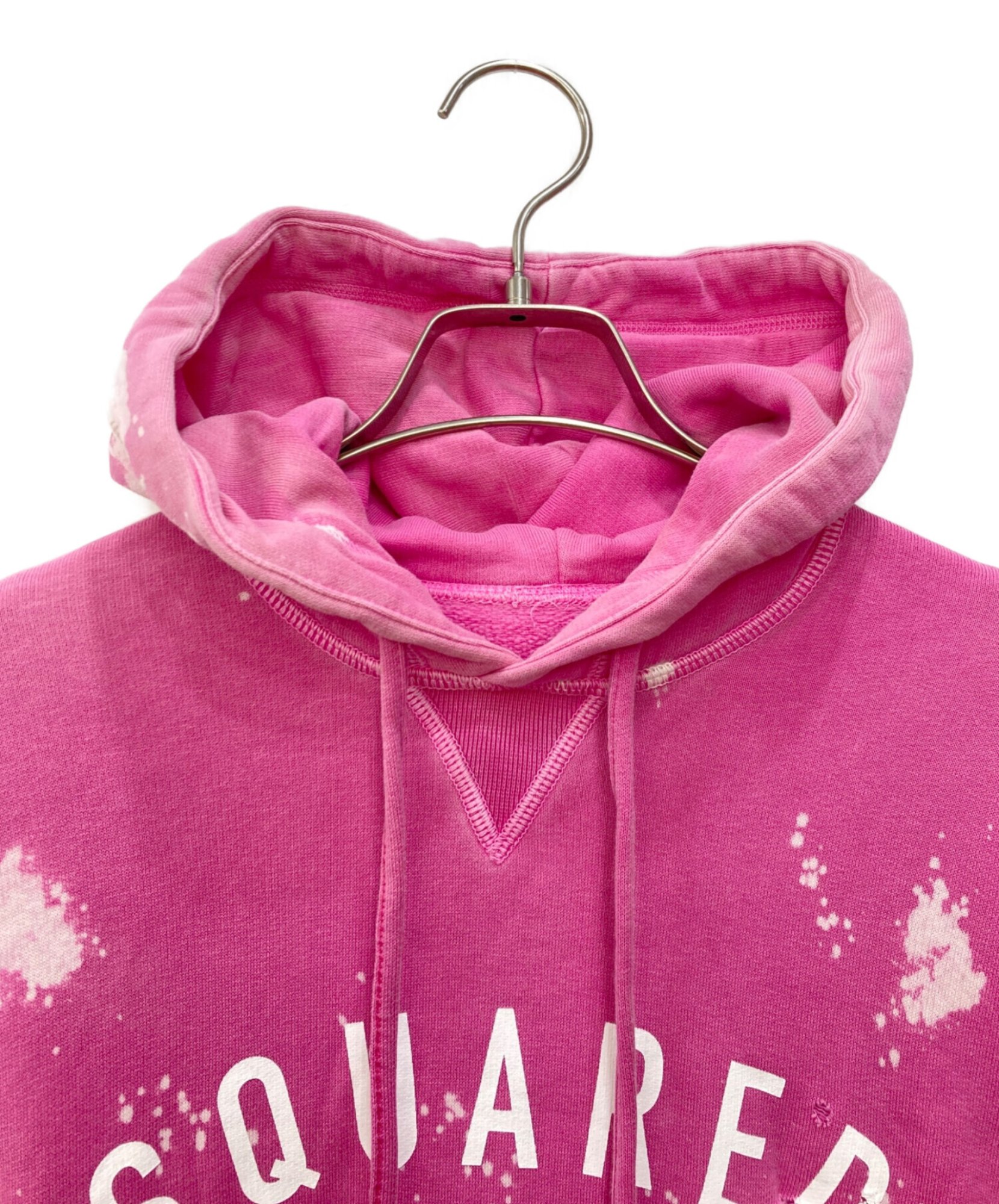 DSQUARED2 ビッグロゴウィンドブレーカー 22ss ピンク サイズ44 DSQUARED2 / ディースクエアード】Sweater Pink Logo Print Cotton