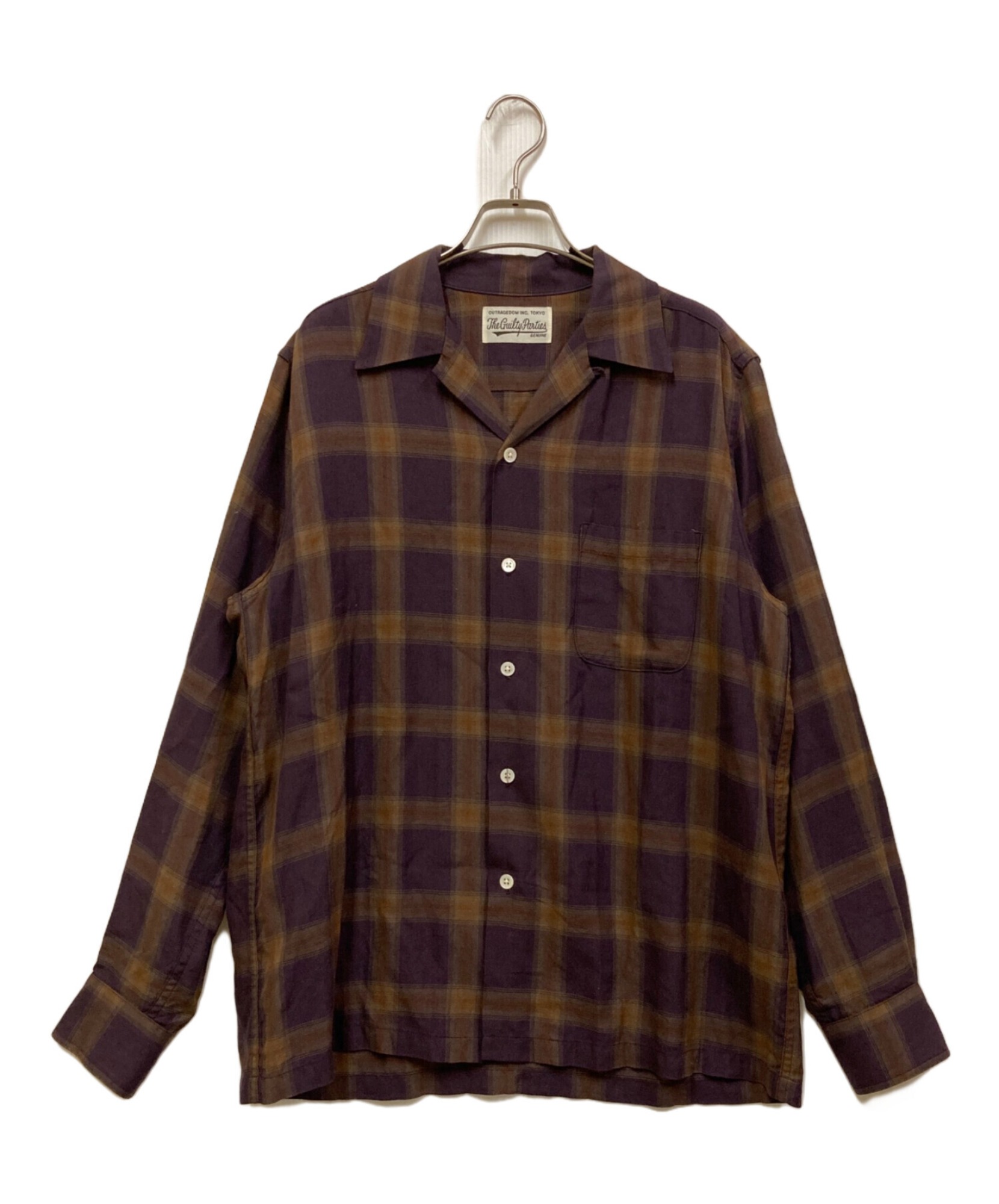 WACKO MARIA / ワコマリア】OMBRE CHECK OPEN COLLAR SHIRT | 無骨さと