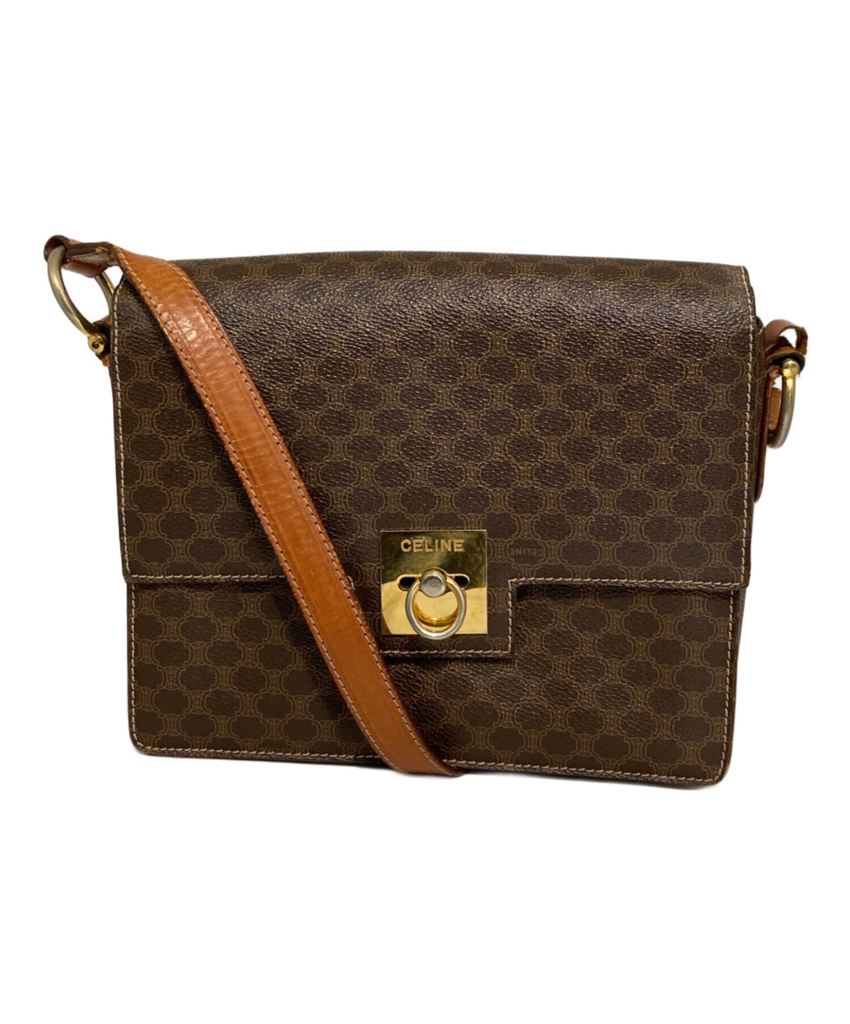 セリーヌ　マカダム柄　ショルダーバッグ　オールドセリーヌ　長財布収納可能 CELINE / セリーヌ】オールドマカダム柄ショルダーバッグ | 時代を越え