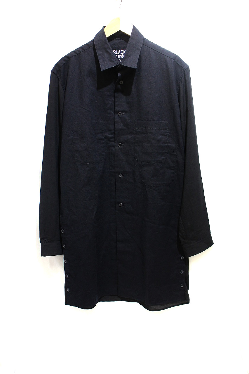 ヨウジヤマモト　BLACK Scandal 長袖シャツ BLACK Scandal Yohji Yamamoto ロングシャツ入荷です！[2019.01.29発行