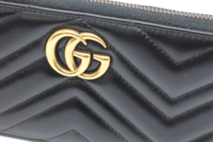 GUCCI グッチ GGマーモントジップアラウンドウォレット 644406