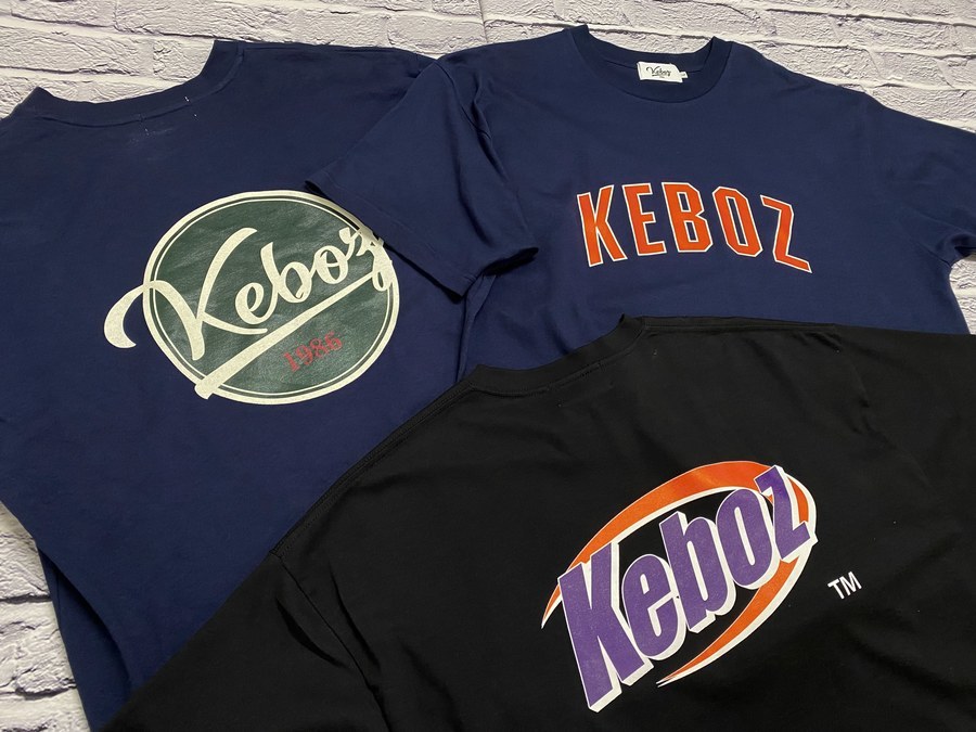 【KEBOZ/ケボズ】からTシャツ3点のご紹介です。[2021.07.03発行]