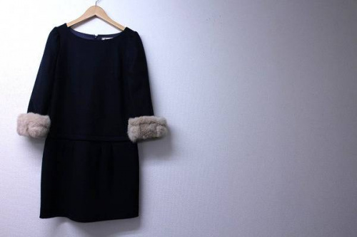 ダウンコートのベロア