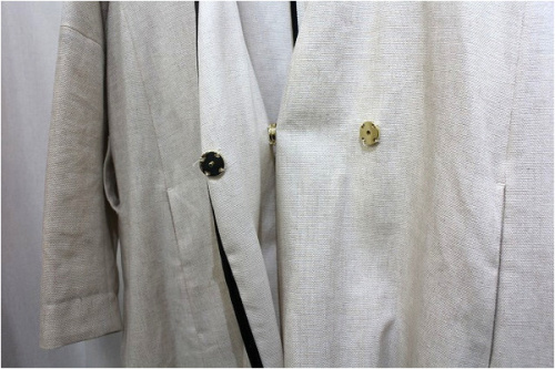 リネンコートのレディース