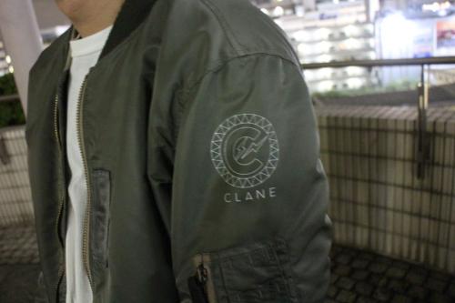 クラネ×フラグメントデザインのMA-1ジャケット