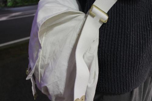 超高密度キャンバスビッグショルダーバッグのメンズ