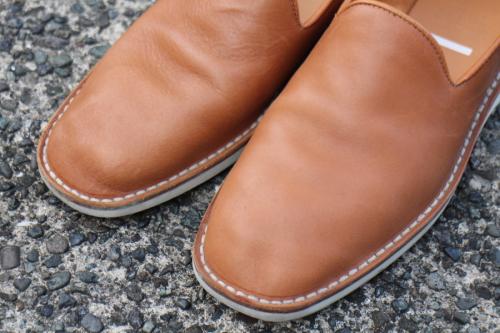 メゾンマルジェラ 22のスリッポンレザーシューズ
