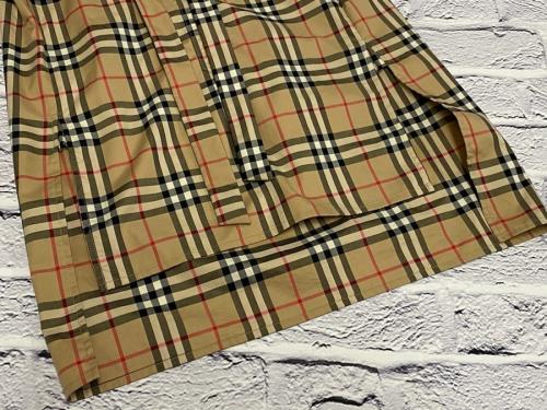 ノヴァチェックバンドカラーノースリーブブラウスの買取強化