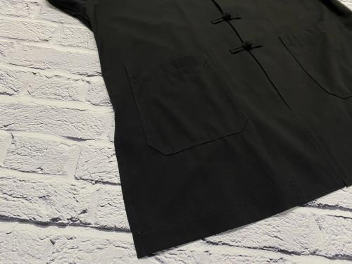 サイト バイ ヨウジヤマモトのポリレーヨンギャバジンストレッチチャイナジャケット