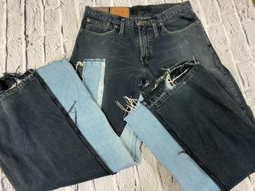 リーバイスの再構築デニムパンツ