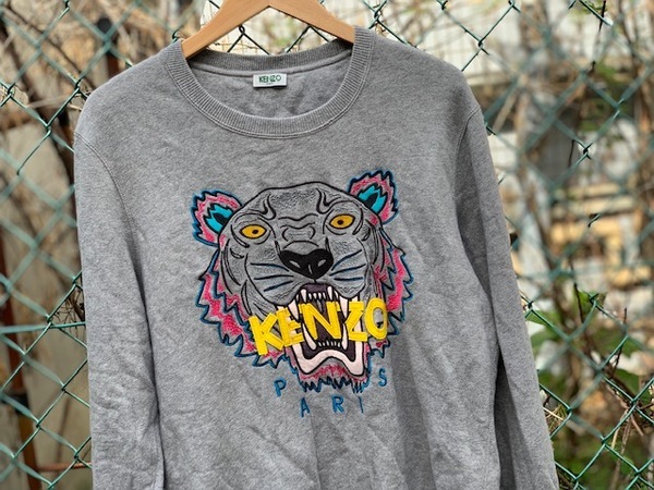 【レオナルド】KENZO ケンゾー トレーナー 裏起毛 虎 グレー 長袖 レオナルド様専用】KENZO ケンゾー トレーナー 裏起毛 虎 グレー