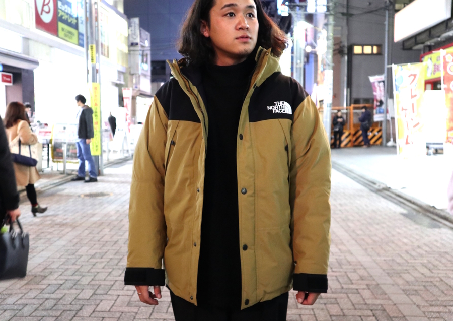 19AW ノースフェイス マウンテンダウンジャケット ブリティッシュカーキ XS