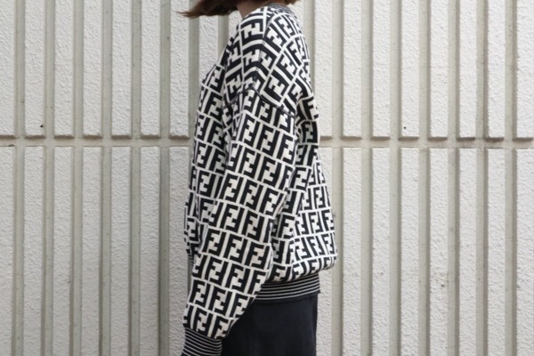 美品 FENDI フェンディ FF柄 アーガイル ニット ベスト ヴィンテージ