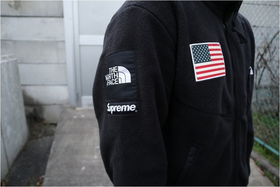 supreme the north face 星条旗