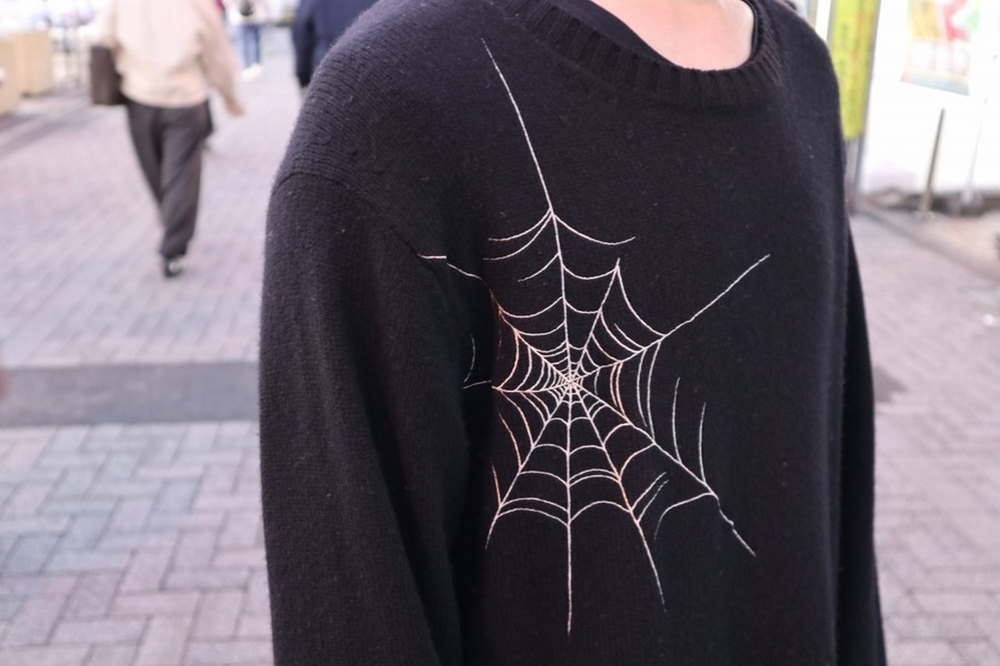 見事な創造力 Yohji Yamamoto ヨウジヤマモト 蜘蛛の巣 ニット