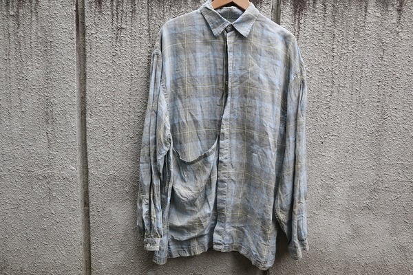 E. TAUTZ/イートウツ】よりエスメポケットリネンシャツ（SIZE S）が 