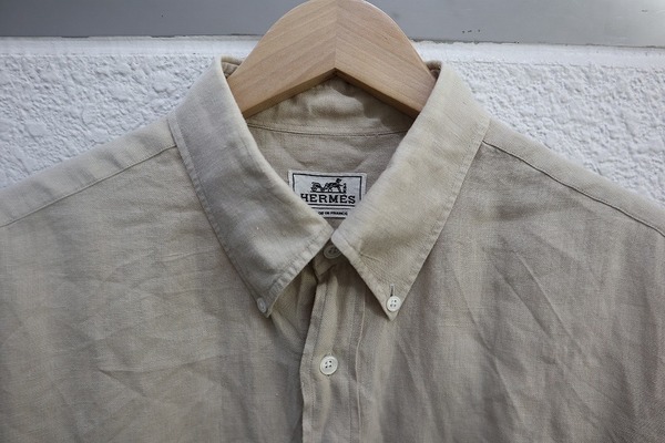 HERMES/エルメス】よりS/Sリネンシャツ（SIZE 42）が入荷致しました