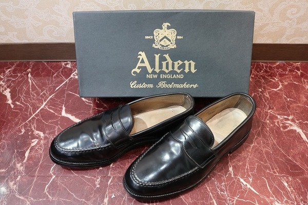 ALDEN/オールデン】よりコードバンコインローファー（SIZE 9E）が入荷