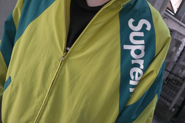 supreme paneled track jacket XLサイズ イエロー