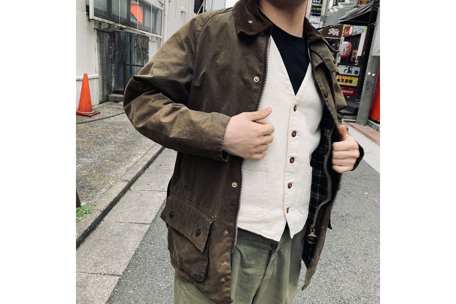 【希少】Barbour moorland 92年ノンワックス(ノンオイル)製品