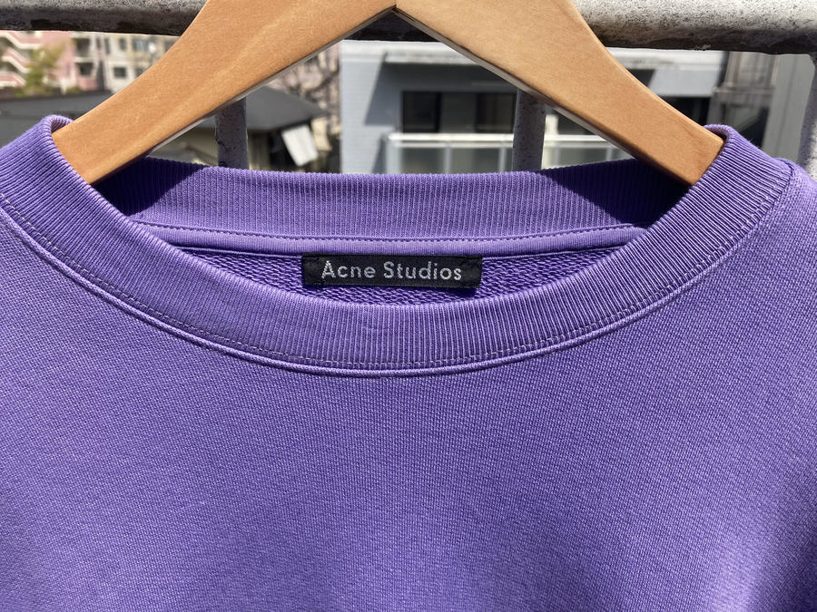 Acne Studios アクネ フェイスパッチオーバーサイズスウェットシャツ