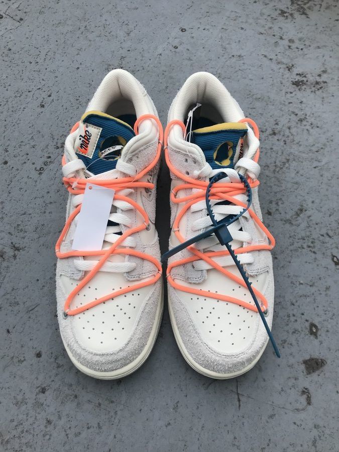 NIKE OFF-WHITE DUNK LOW 28cm オフホワイト本体箱納品書