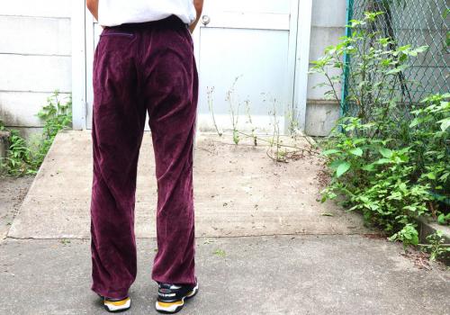 needles ベロアパンツ紫 needles ベロアトラックパンツ
