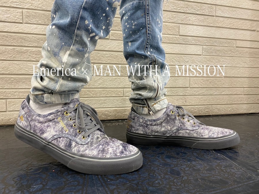 「スニーカーのEmerica × MAN WITH A MISSION 」