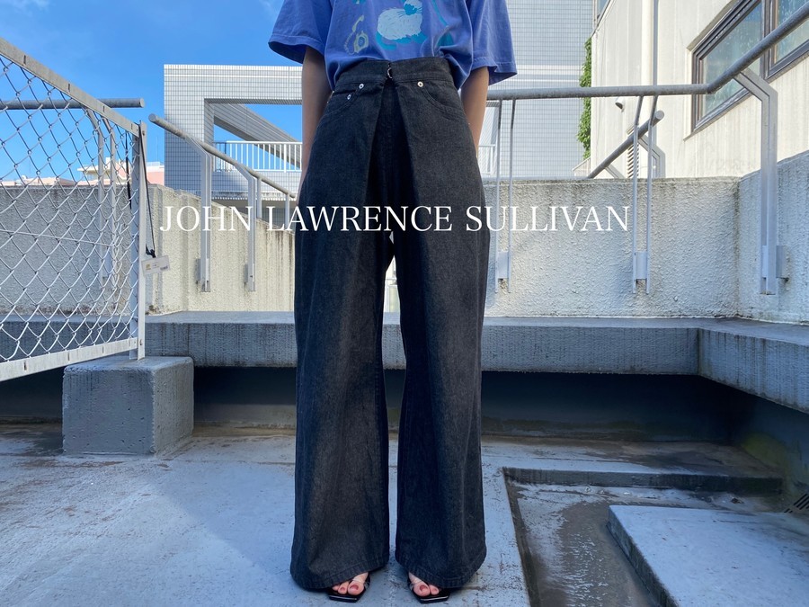 JOHN LAWRENCE SULLIVAN ウォッシュデニムワイドパンツ